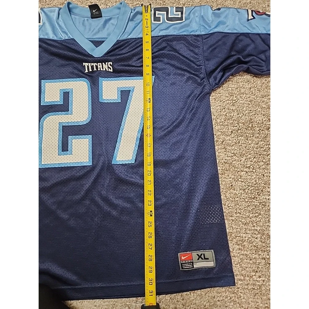 VTG Y2K Nike NFL Tennessee Titans Eddie George #27 Jersey Retro Mens XL EUC Rare